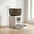 Wi-Fi Pet Feeder with Camera and Two-Way Audio – White, 4L