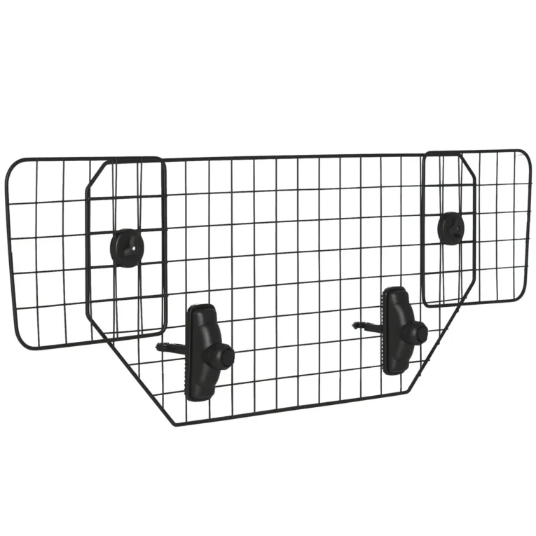 Adjustable Metal Car Dog Guard – Black, 90–120cm