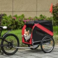 Bicycle Pet Trailer Steel Frame – Red and Black