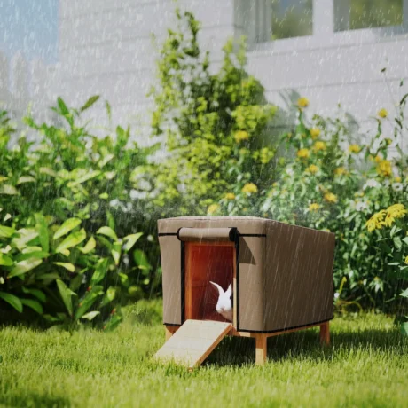 Water-Resistant Rabbit Hutch Cover &ndash; Brown, 43 &times; 52cm &ndash; detail 2