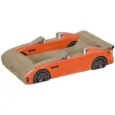 Car-Shaped Cardboard Cat Scratcher with Catnip – Red, 50cm