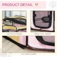 Fabric Pet Playpen Small Dia 90x41cm – Beige and Pink