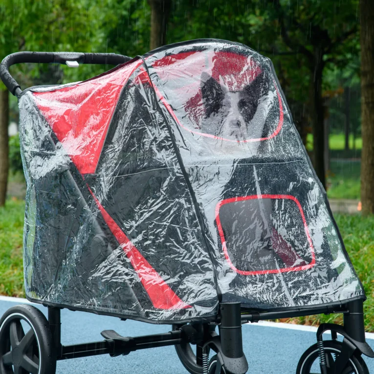 Clear Pet Stroller Rain Cover with Rear Access – Selected Models Clear Pet Stroller Rain Cover with Rear Access – Selected Models