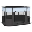 Folding Fabric Pet Playpen – Grey, 94cm
