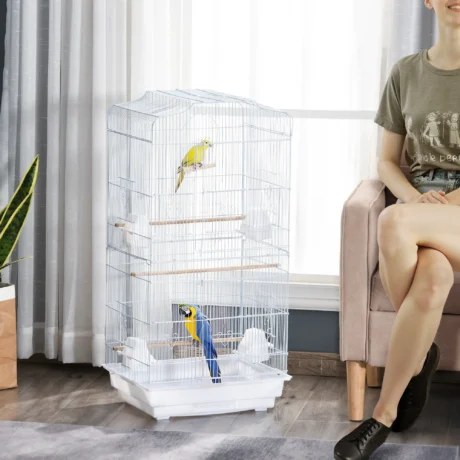 Bird Cage 46.5L x 35.5W x 92Hcm &ndash; White &ndash; product view 2