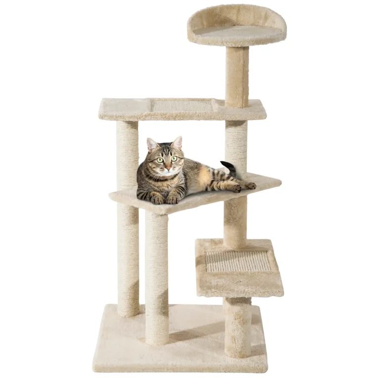Cat Tree 100cm Activity Centre Scratching Post – Beige