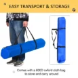 12-Pole Dog Agility Training Set with Ground Stakes and Bag
