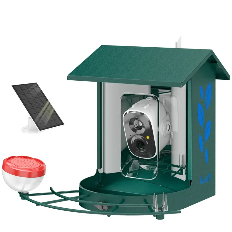 Smart Bird Feeder with 2K Camera and Solar Panel – Dark Green Smart Bird Feeder with 2K Camera and Solar Panel – Dark Green