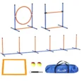 Dog Agility Set with Ring, Hurdle and Weave Poles – Orange