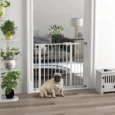 Adjustable Dog Gate Metal 74-94cm – White