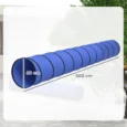 Foldaway Dog Agility Tunnel with Carry Bag – Blue, 5m