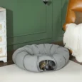Convertible Cat Tunnel with Central Bed – Grey