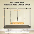 Adjustable H-Frame Dog Grooming Arm – Black
