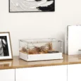 Acrylic Reptile Terrarium with Vents 30x20x15cm – Transparent, White