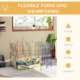 Six-Panel Metal Pet Playpen – Multicolour, 60cm