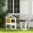 Rabbit Resting Hutch with Lower Run – Yellow