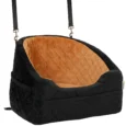 Cushioned Dog Car Booster Seat with Pockets – Brown, 50cm