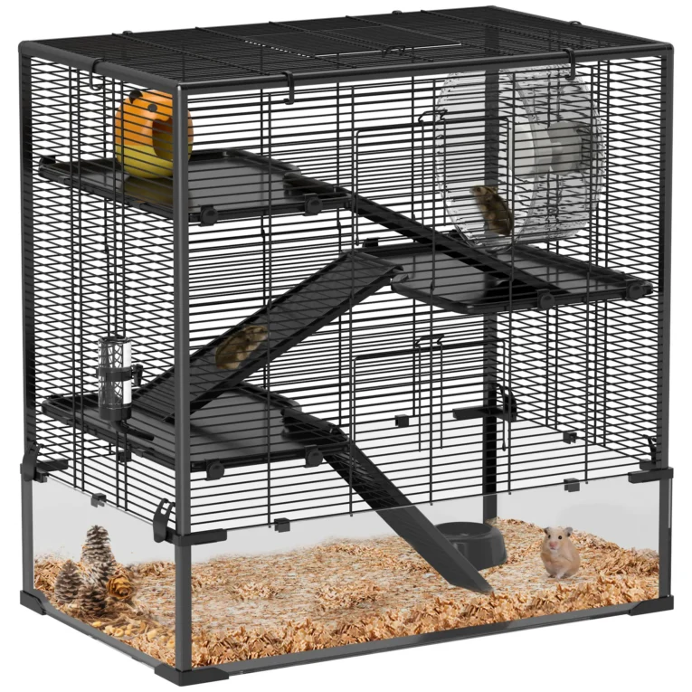 Hamster tank 78.5L x 48.5W x 80Hcm – Black and transparent Hamster tank 78.5L x 48.5W x 80Hcm – Black and transparent