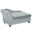 Pet Sofa with Under-Seat Storage – Light Grey, 76cm