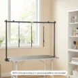 Adjustable H-Frame Dog Grooming Arm – Black