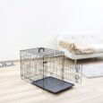 Kerbl Folding Dog Crate – Black, 63 × 48 × 57cm (81364)