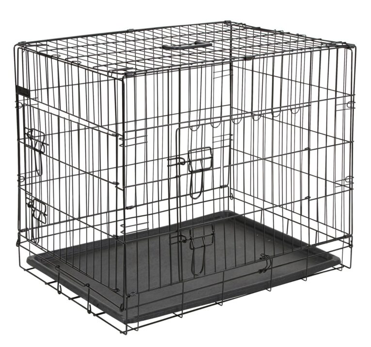 Kerbl Folding Dog Crate – Black, 76 × 54 × 64cm (81365) Kerbl Folding Dog Crate – Black, 76 × 54 × 64cm (81365)