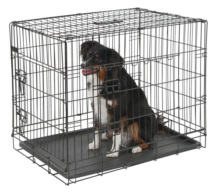 Kerbl Folding Dog Crate – Black, 76 × 54 × 64cm (81365) Kerbl Folding Dog Crate – Black, 76 × 54 × 64cm (81365)