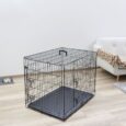 Kerbl Folding Dog Crate – Black, 76 × 54 × 64cm (81365)