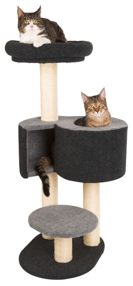 Kerbl Fridolin Felt Cat Tree &ndash; Grey, 106cm