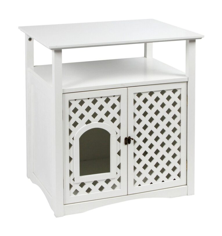 Kerbl Helena Cat Litter Cabinet – White Kerbl Helena Cat Litter Cabinet – White