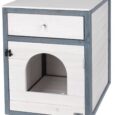 Kerbl Ida Cat Cabinet – White and Grey