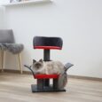 Kerbl Lounge Deluxe Cat Tree – Grey and Red, 70cm