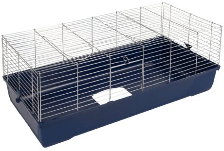 Kerbl Maxi Baldo Twin Two-Level Small Animal Cage &ndash; Dark Blue, 120 &times; 58 &times; 86cm