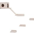 Kerbl Mont Blanc Six-Piece Cat Climbing Wall – Beige