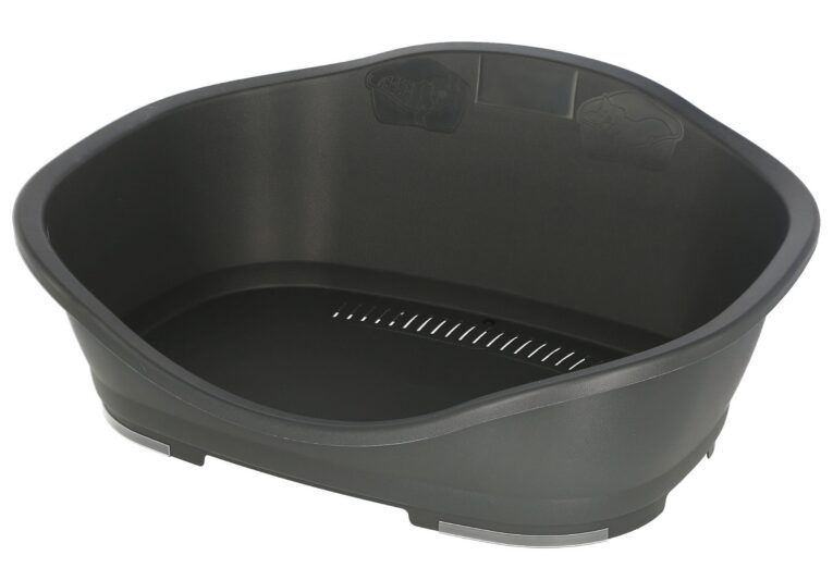 Kerbl Sleepers Plastic Dog Bed – Grey, 118 × 80 × 39.5cm