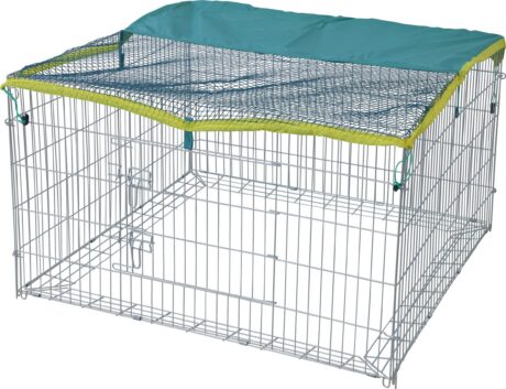 Kerbl Small Animal Run with Breakout Barrier &ndash; 115 &times; 115 &times; 65cm