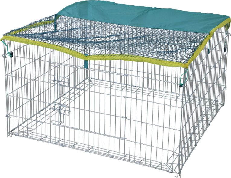 Kerbl Small Animal Run with Breakout Barrier – 115 × 115 × 65cm Kerbl Small Animal Run with Breakout Barrier – 115 × 115 × 65cm