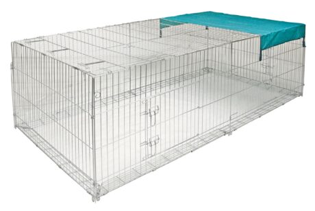 Kerbl Small Animal Run with Breakout Barrier – 230 × 115 × 70cm