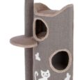 Kerbl Tiana Cat Tree with Scratching Barrel – Grey, 130cm