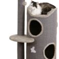 Kerbl Tiana Cat Tree with Scratching Barrel – Grey, 130cm