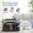 Folding Fabric Pet Playpen – Grey, 94cm