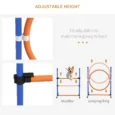 Dog Agility Set with Ring, Hurdle and Weave Poles – Orange