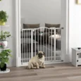 Adjustable Dog Gate – White, 78cm High, 74–100cm