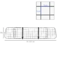 Adjustable Car Dog Barrier – Black, 91–152cm