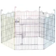 Six-Panel Metal Pet Playpen – Multicolour, 60cm