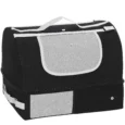 Portable Foldable Cat Litter Box with Lid – Black, Grey