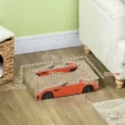 Car-Shaped Cardboard Cat Scratcher with Catnip – Red, 50cm