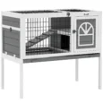 Rabbit Hutch 90 x 53 x 87cm – White and grey