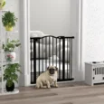 Adjustable Dog Gate – Black, 78cm High, 74–87cm