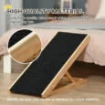 Folding Adjustable Dog Ramp – Black, Four Heights